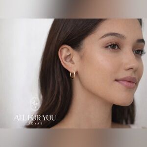 14K Gold Filled Hoop Earrings - 1” Diameter